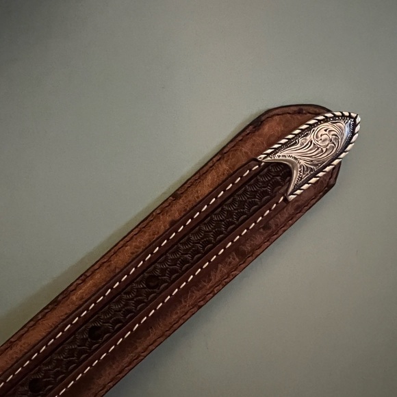 Brand new real cayman leather belt from Fredericksburg wine country TX. main image 4